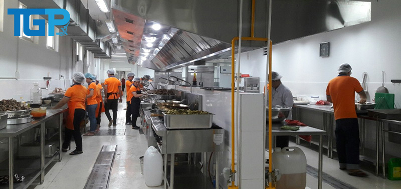 Hệ thống bếp khu bếp cateen trường học - bệnh viện